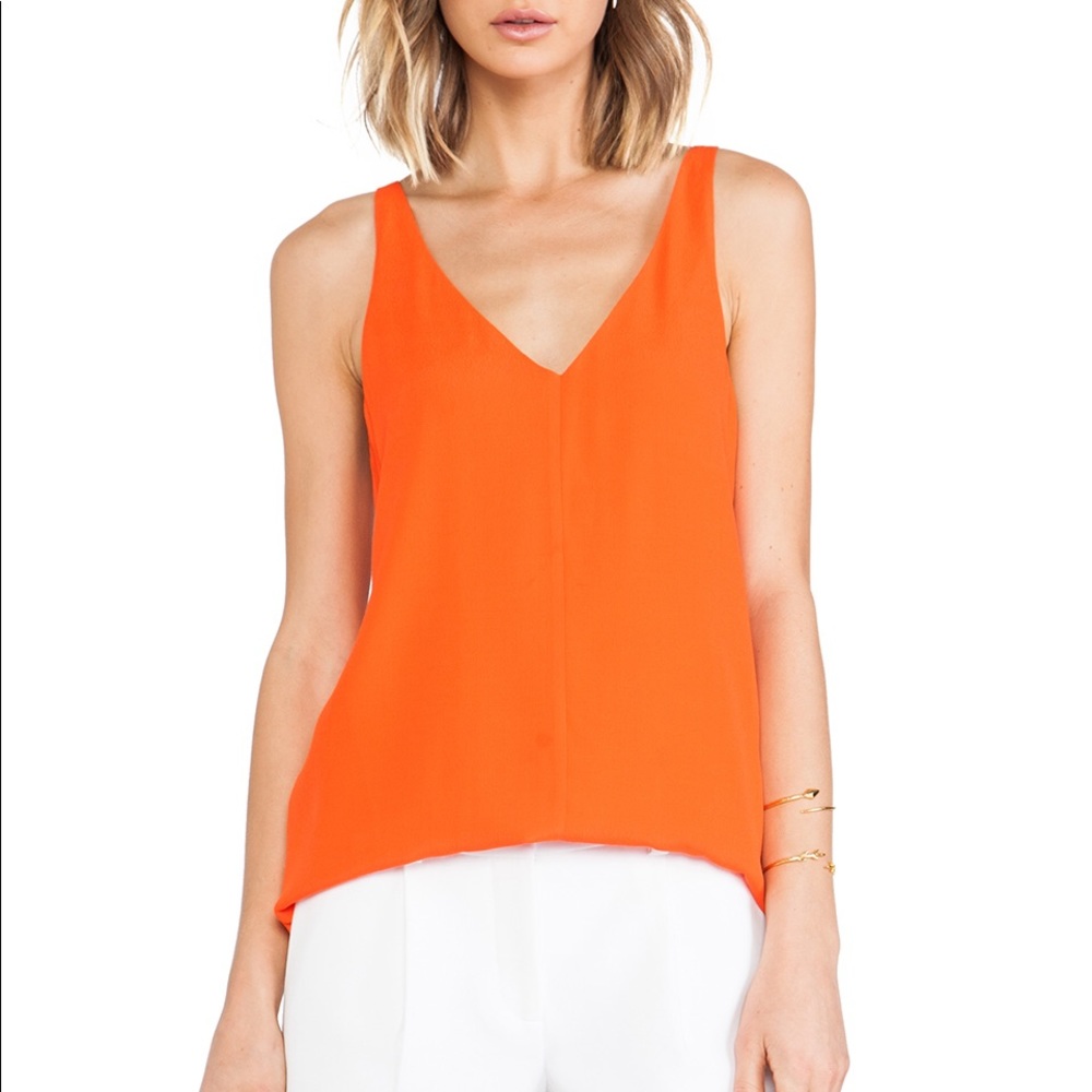 Tibi dry crepe tank top